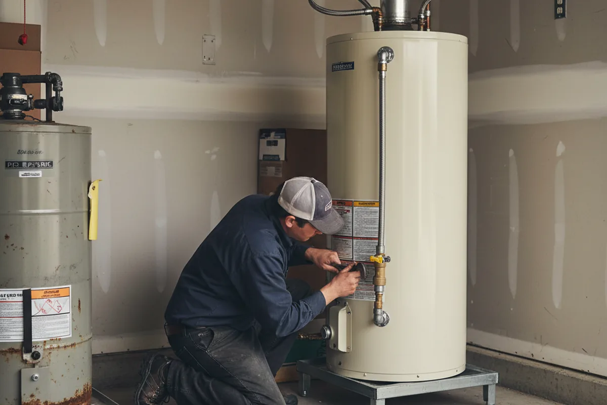 Water heater and shutoff valve replacement in Grain Valley